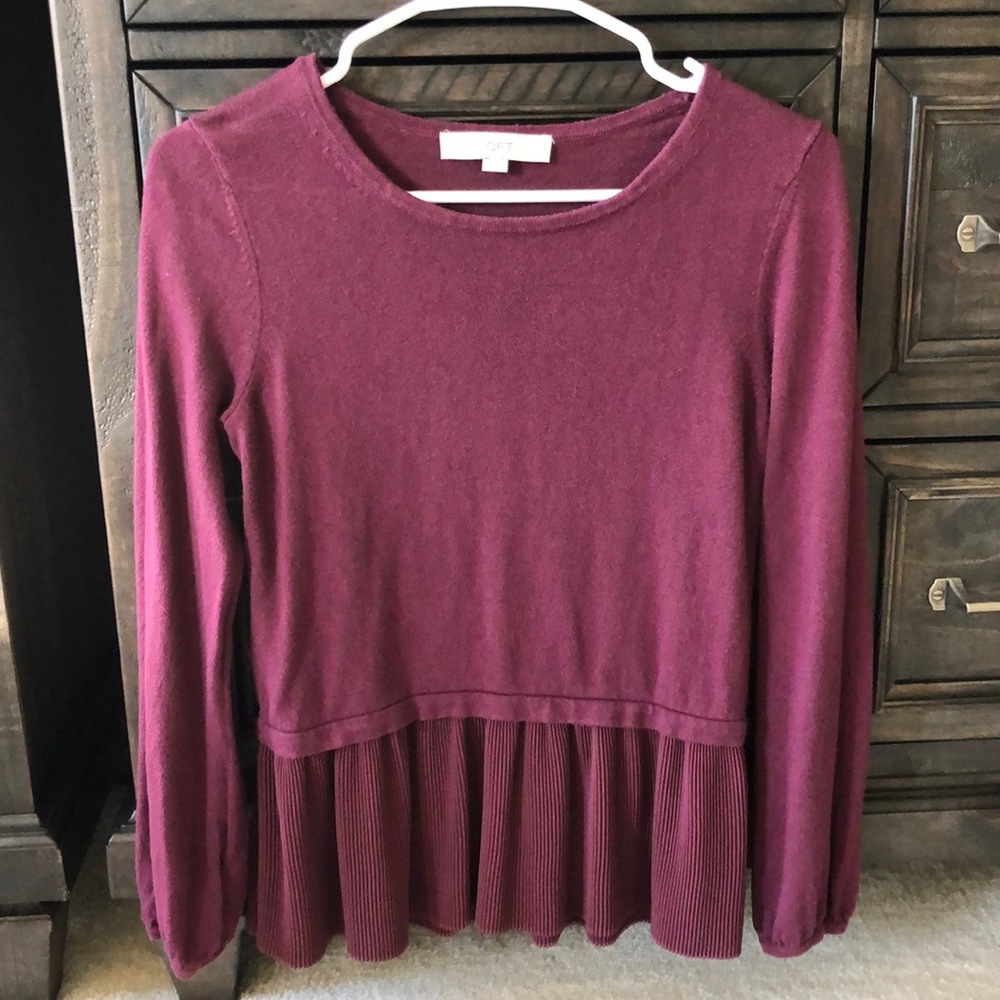 Loft peplum sweater